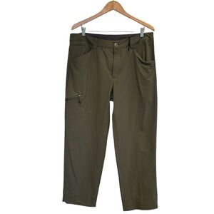 Patagonia Pants Green Lightweight Size 36 Hemmed To Hide Tear (2.5”) Pockets